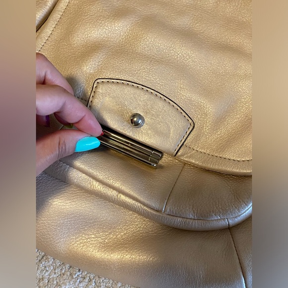 COACH Kristin Hobo Handbag 12x10” in Champagne Pink - Picture 5 of 8